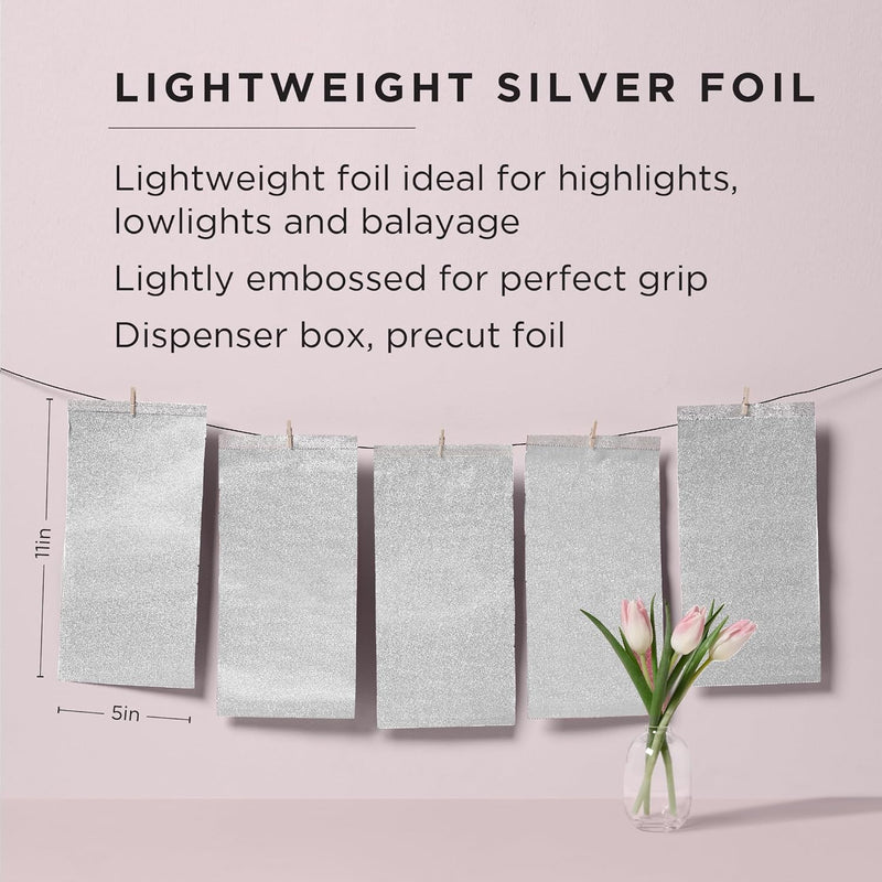 FROMM 5" x 11" Lightweight Embossed Pop Up Foil - Silver (500 Sheets)