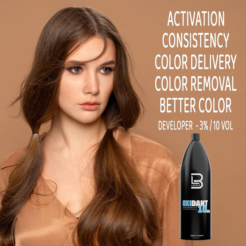 L3VEL3 Hair Color Oxidant Developer 1000ml/33.8oz (10-30 Vol)