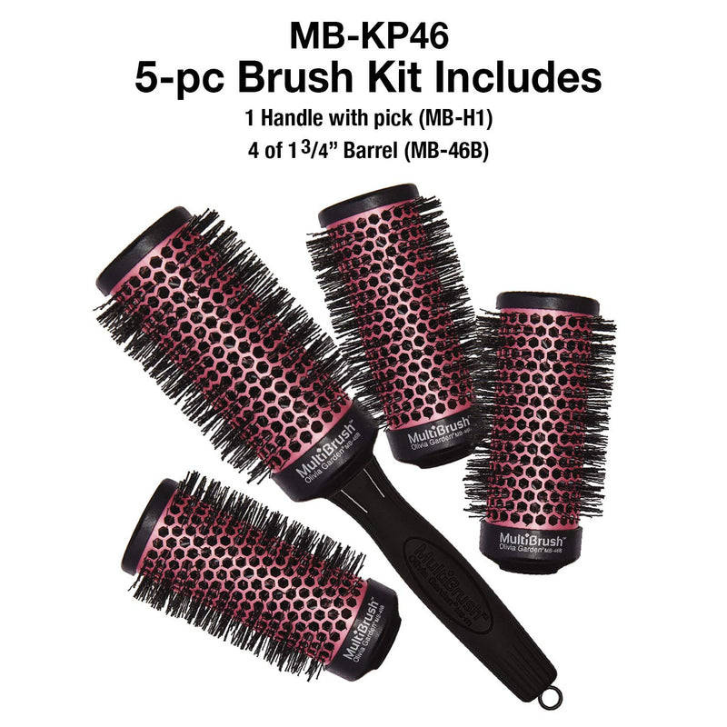 Olivia Garden MultiBrush Ceramic Ionic Interchangeable Barrel Brush Collection (MB)