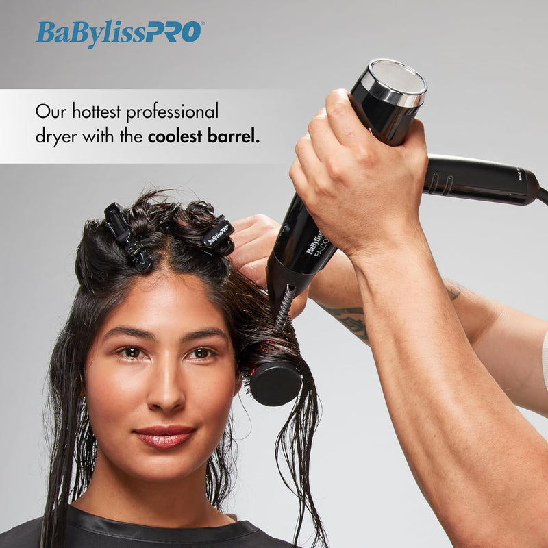 BaBylissPRO Nano Titanium Professional Italian High-Speed Falco Hair Dryer - Black (BNT8550B)