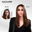 BaBylissPRO after styling: smooth, shiny brown hair with soft volume