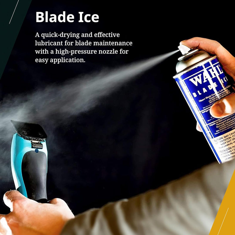 Wahl Professional Blade Ice - Blade Coolant, Lubricant, & Cleaner Spray - 14oz (89400)