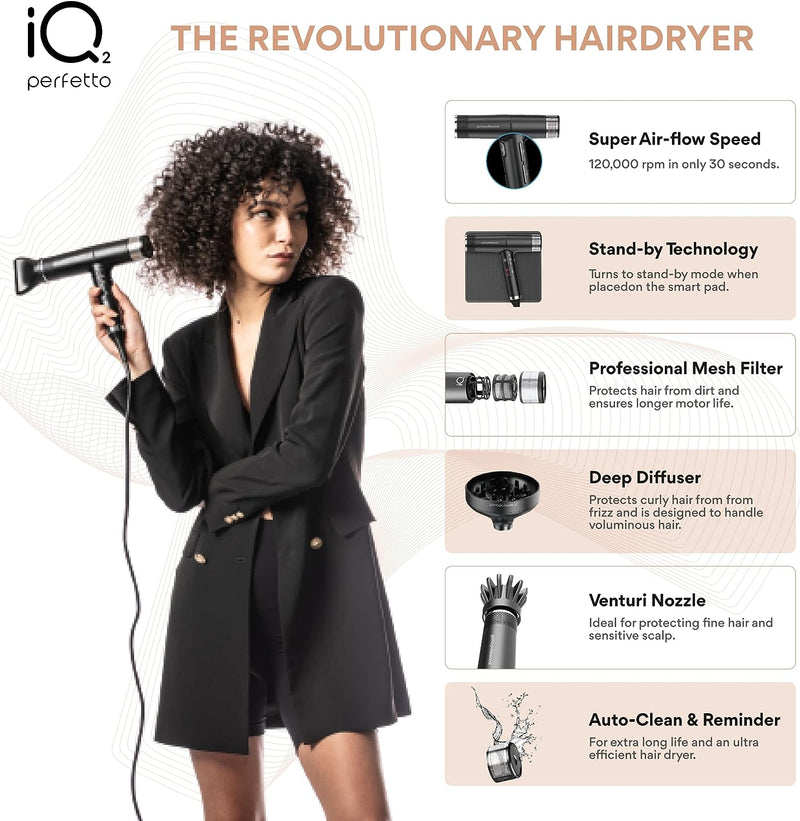 GAMA Italy Professional iQ2 Perfetto Intelligent Hair Dryer