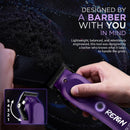StyleCraft Purple Reign EON Digital Brushless Cordless Clipper & Trimmer Bundle (SC620P + SC422P)