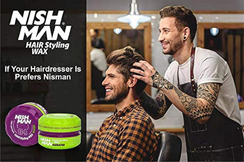 Nishman 04 Rugby Flexible Hold High Shine Styling Wax - Escobar (150ml/5oz)