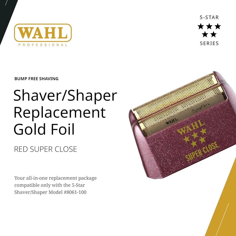 Wahl Professional 5 Star Super Close Shaver/Shaper Replacement Foil - Gold (7031-200)