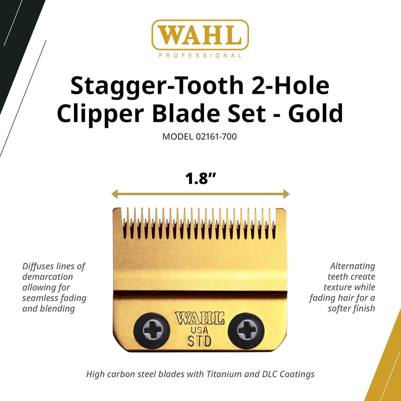 Wahl Professional DLC/Titanium Gold Stagger-Tooth Blade (2161-700)