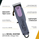 Wahl Professional Limited Edition Lavender Cord/Cordless Magic Clip Clipper (3027520)