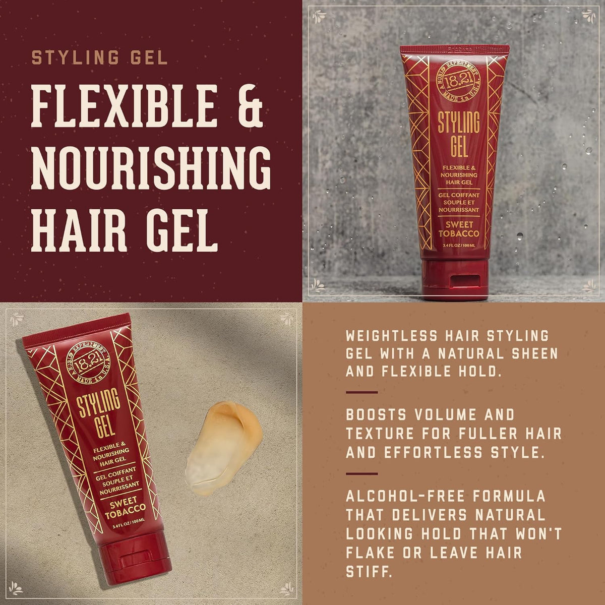 18.21 Man Made Flexible Hold Styling Gel