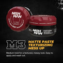 Nishman M3 Matte Texturizing Medium Hold Mess up Hair Paste (100g)