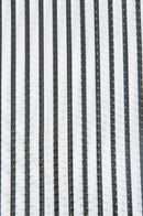 Betty Dain Seersucker Barber Cape w/ Snap Closure - Black & White