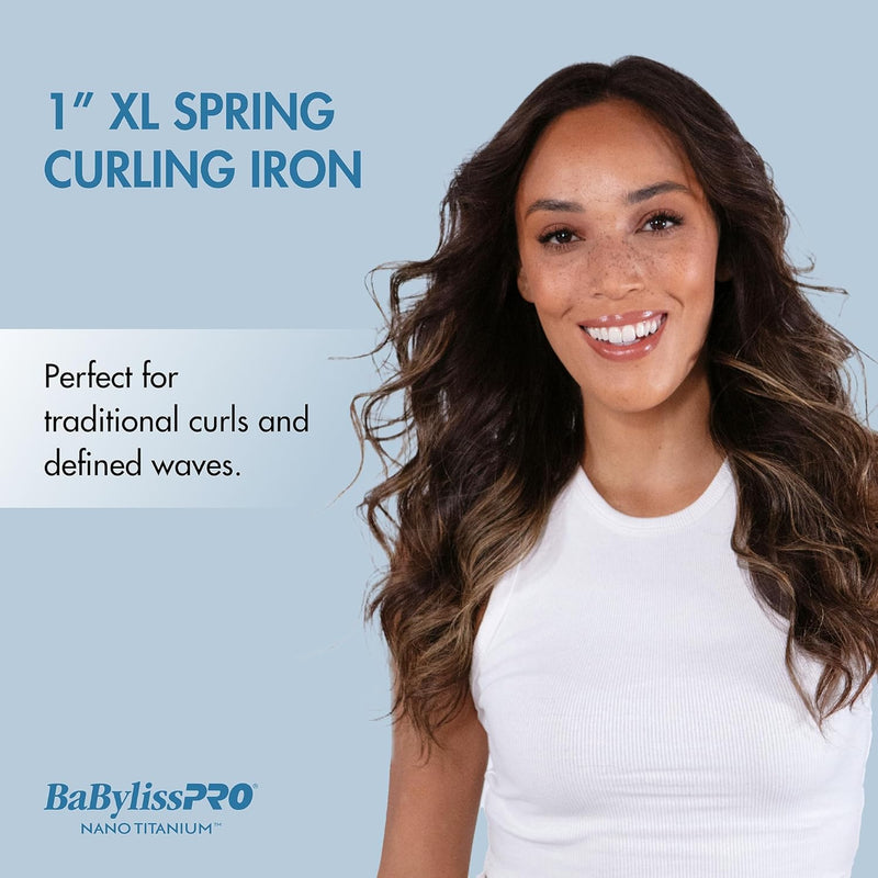 BaBylissPRO Nano Titanium Extended Barrel Curling Iron