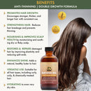 Sunny Isle 100% Raw & Pure Anti-Thinning Double Growth Formula Batana Oil Infused w/ Jamaican Black Castor Oil (118.3ml/4oz)