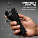 BaBylissPRO matte black cordless shaver with foil head shown under water