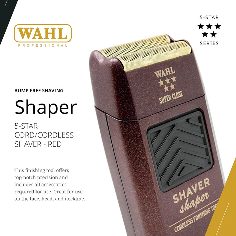 Wahl Professional 5 Star Super Close Cordless Double Foil Shaver (8061-100)