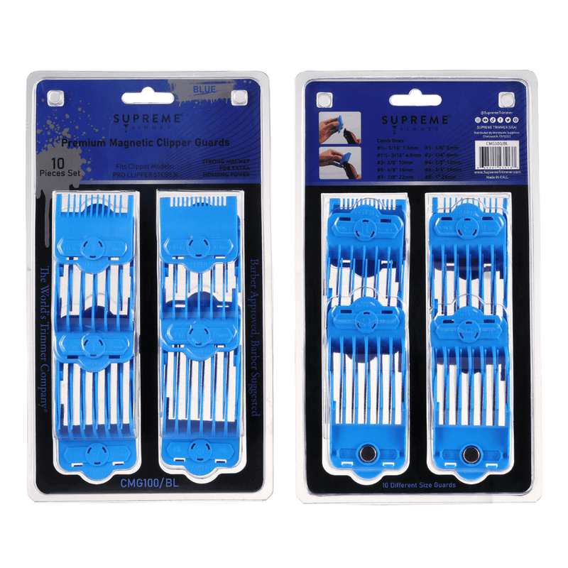 Supreme Trimmer Magnetic/Clip Guards for Clippers (10 piece) CMG100 Acid Supreme Trimmer Magnetic/Clip Guards for Clippers (10 piece) CMG100 Acid