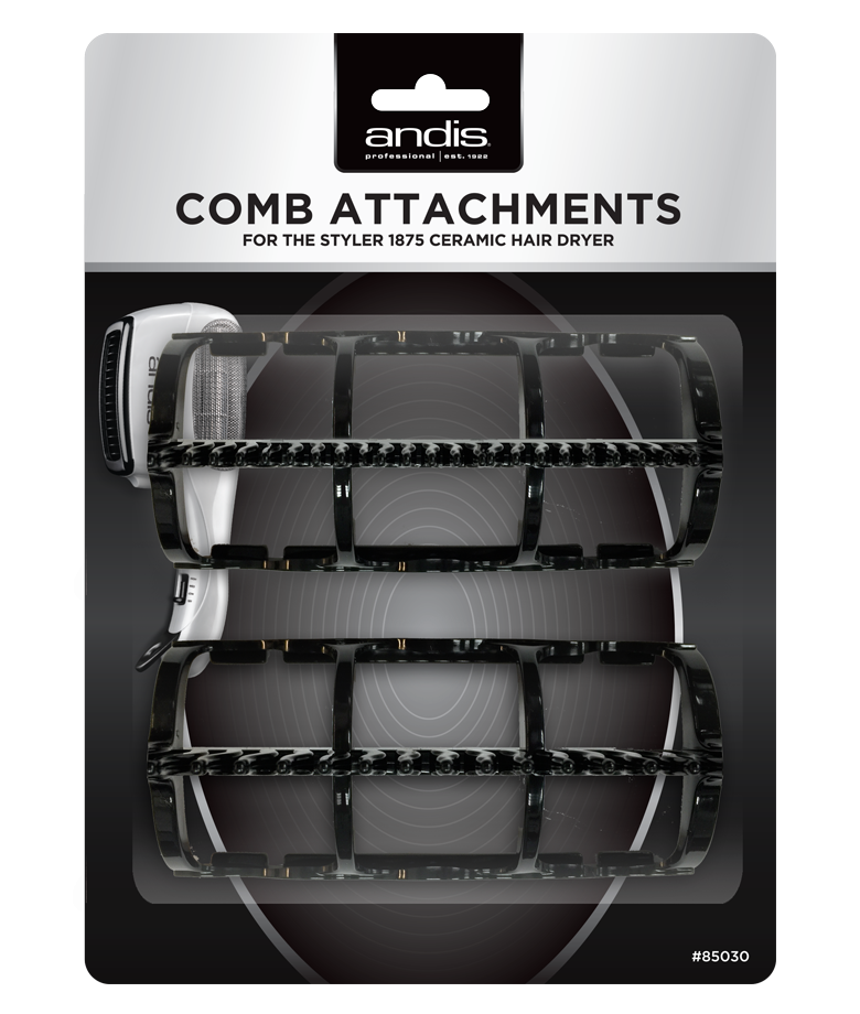 Andis Styler 1875 Wide-Tooth & Fine-Tooth Attachment Combs (85030)