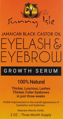 Sunny Isle Jamaican Black Castor Oil Eyebrow & Eyelash Growth Serum (2oz - 3 month supply)