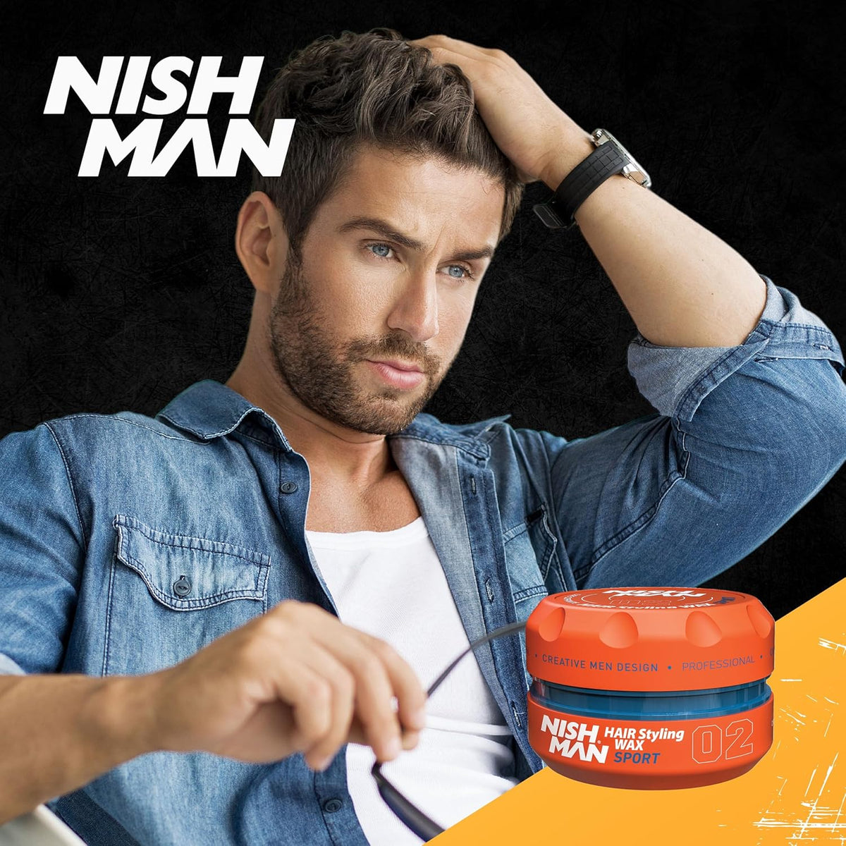Nishman 02 Sport Flexible Hold Styling Wax - Tropic Fruit (150ml/5oz)
