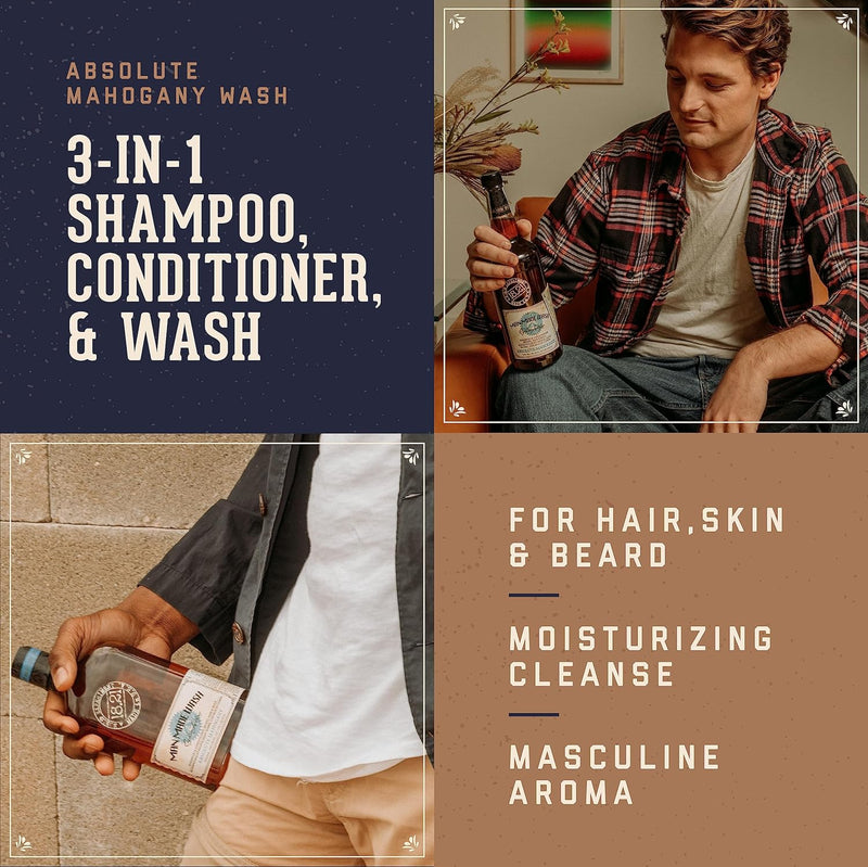 18.21 Man Made Absolute Mahogany 3-in-1 Shampoo, Conditioner, & Body Wash