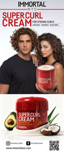 Immortal NYC Super Curl Cream w/ Avocado, Coconut & Aloe Vera (500ml)