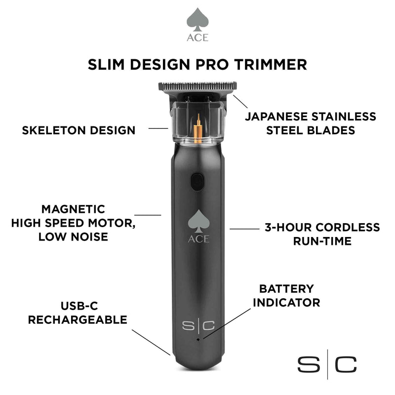 StyleCraft Ace Rechargeable Cordless Precision Hair Trimmer