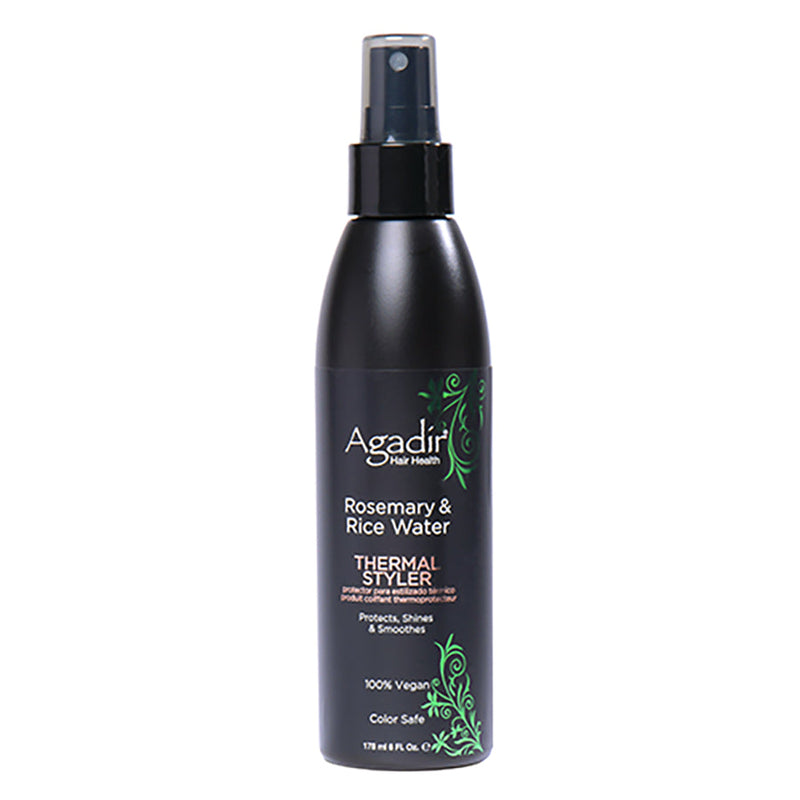 Agadir 100% Organic & Vegan Rosemary & Rice Water Thermal Styler (178ml/6oz)