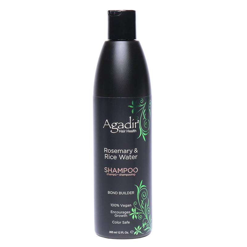 Agadir 100% Organic & Vegan Rosemary & Rice Water Shampoo w/ Bond Builder (355ml/12oz)