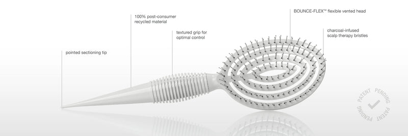 Arachne RootRestore Sensitive Scalp Charcoal-Detox Hairbrush