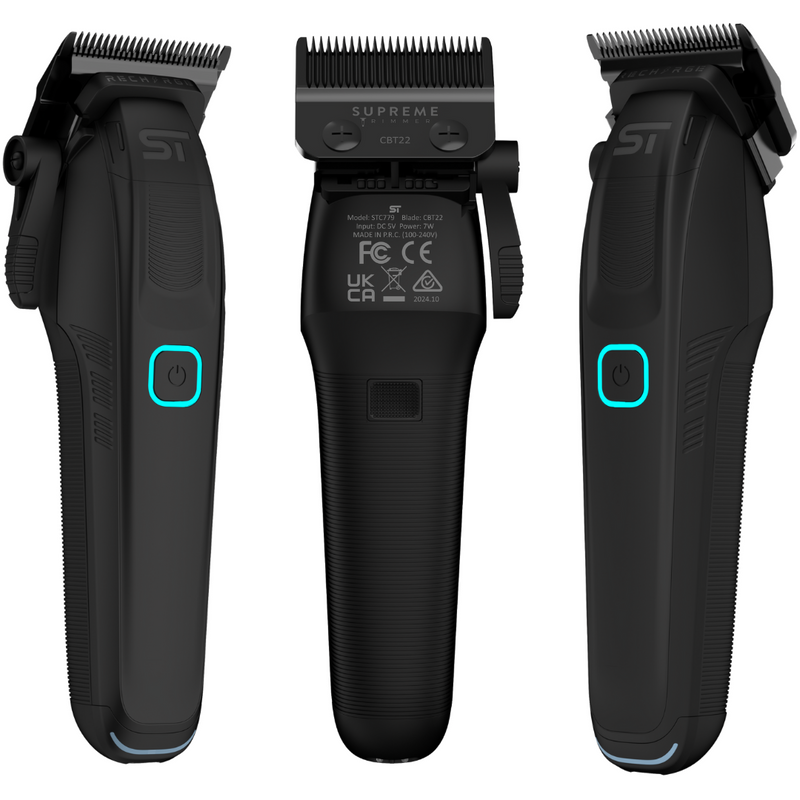 Supreme Trimmer Recharge Clipper with Removable Battery and Smart Charging Base (STC779)