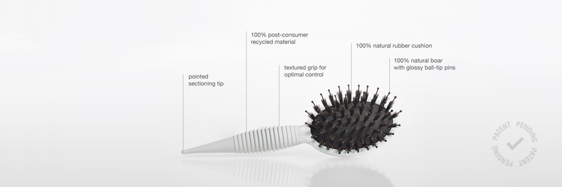 Arachne ShineBoost Gloss-Infusion Daily Boar Hairbrush For Fine-Medium Hair