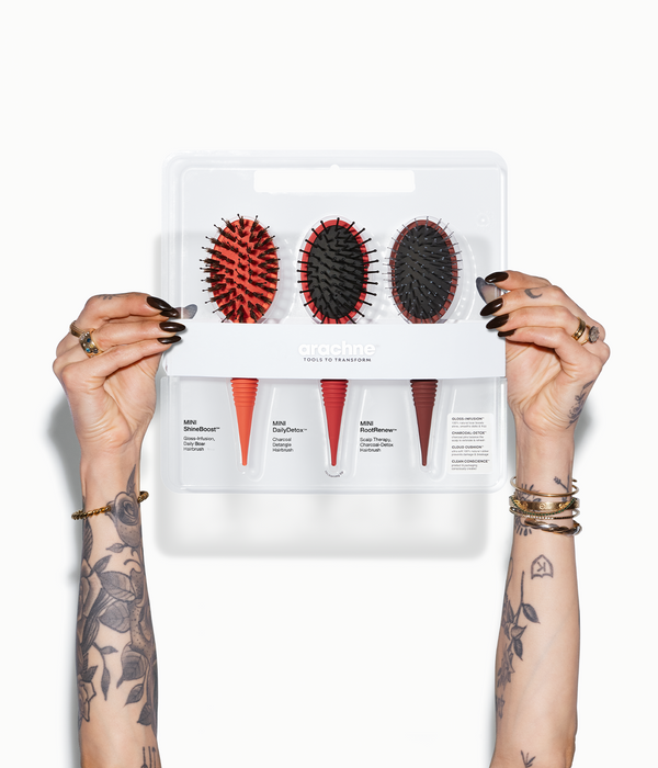 Arachne Limited Edition Mini Trio Brush Bundle - Burnt Cherry Flame