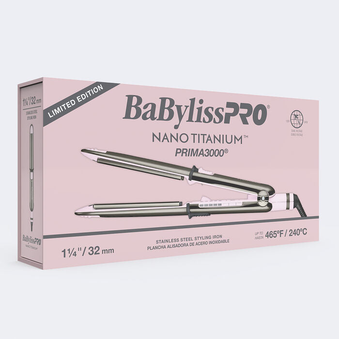 BaBylissPRO Limited Edition Nano Titanium Prima 3000 Stainless Steel F