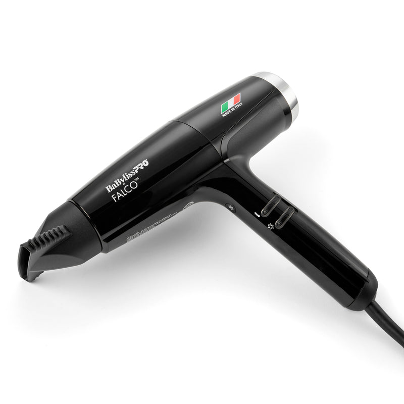 BaBylissPRO Nano Titanium Professional Italian High-Speed Falco Hair Dryer - Black (BNT8550B)