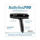 BaBylissPRO Nano Titanium Professional Italian High-Speed Falco Hair Dryer (BNT8550)