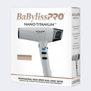 BaBylissPRO Limited Edition Nano Titanium High Speed Dual Ionic Hair Dryer - Grey (BNT9100GY)