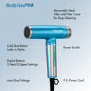 BaBylissPRO Nano Titanium Light Ionic High-Speed Hair Dryer (BNTC9200)