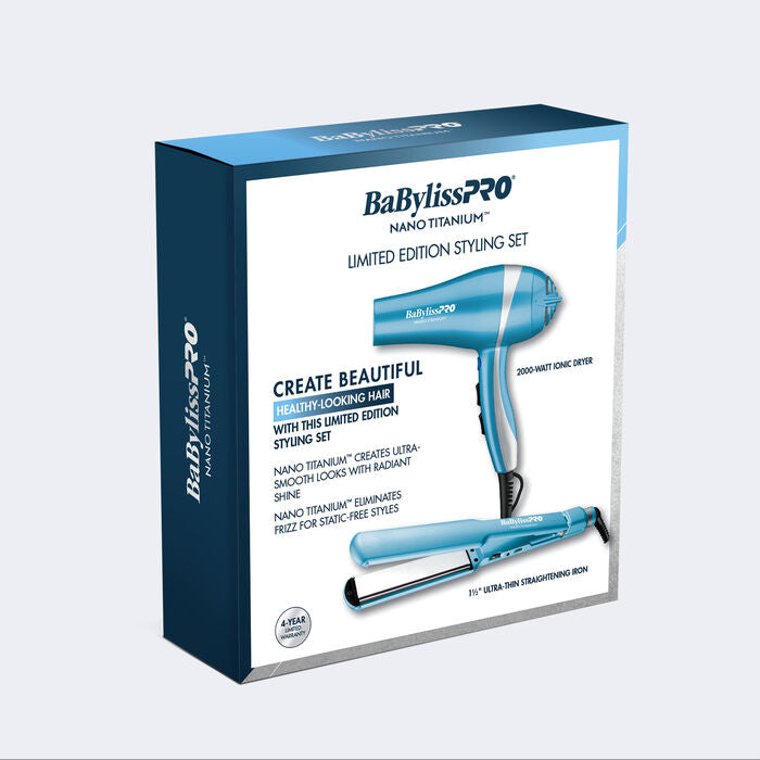 BaByliss PRO Limited Edition Hair Dryer & 1.5" Flat Iron Value Set (BNTPP58)
