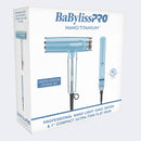 BaBylissPRO Limited Edition Nano Titanium Nano Light Ionic Dryer & 1" Compact Ultra-Thin Flat Iron Value Set (BNTPP79)