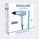 BaBylissPRO Nano Titanium Limited Edition Compact Folding Ionic Dryer & 1.25" Digital Ionic Flat Iron Bundle (BNTPP81)