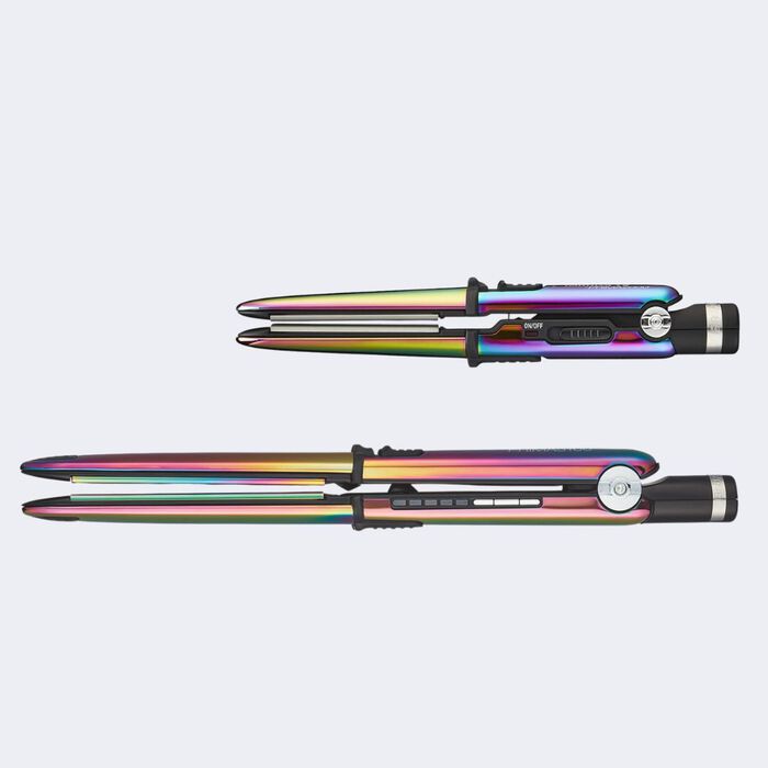 BaBylissPRO Nano Titanium Limited Edition Iridescent 3/4" & 1" Prima Stainless Steel Styling Flat Iron Value Set (BNTPPRB75)