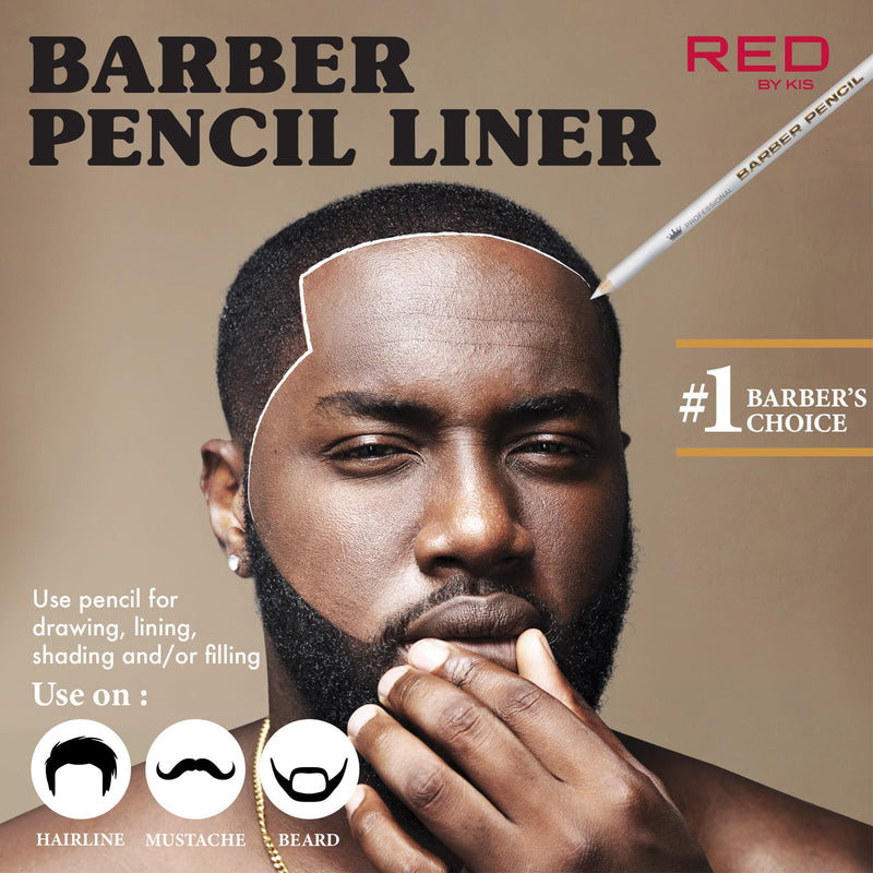 RED by KISS Barber Pencil Hairline Edge Liner Set w/ Built-In Sharpener (3pk)
