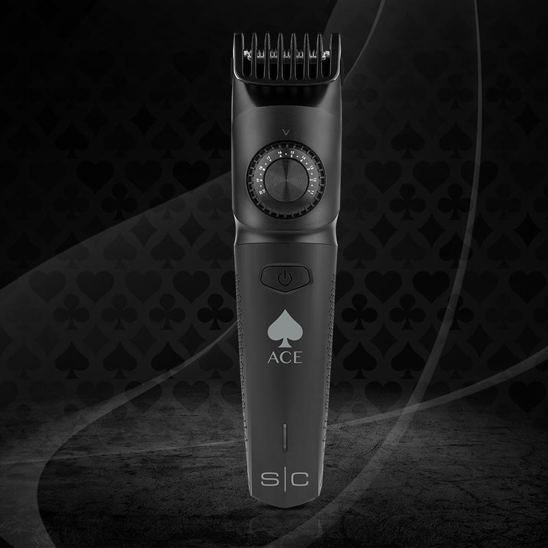 StyleCraft Ace Professional Cordless Beard Blender Trimmer w/ USB-Charging (SC413B)