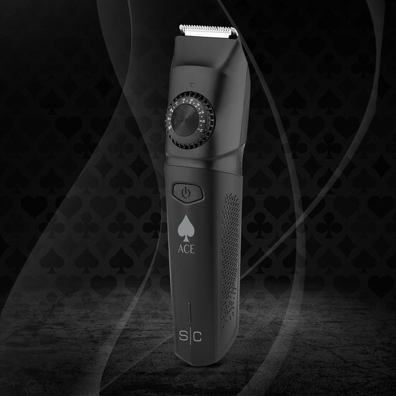 StyleCraft Ace Professional Cordless Beard Blender Trimmer w/ USB-Charging (SC413B)