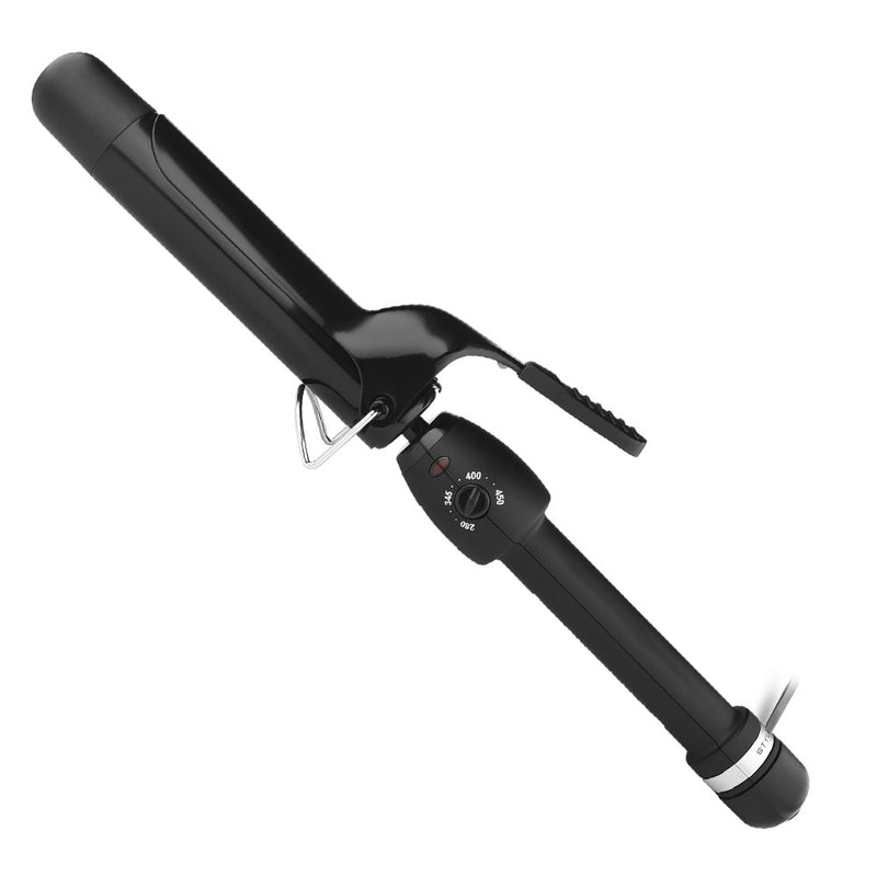 StyleCraft Black Gold Professional Curling Iron w/ Ceramic Barrel