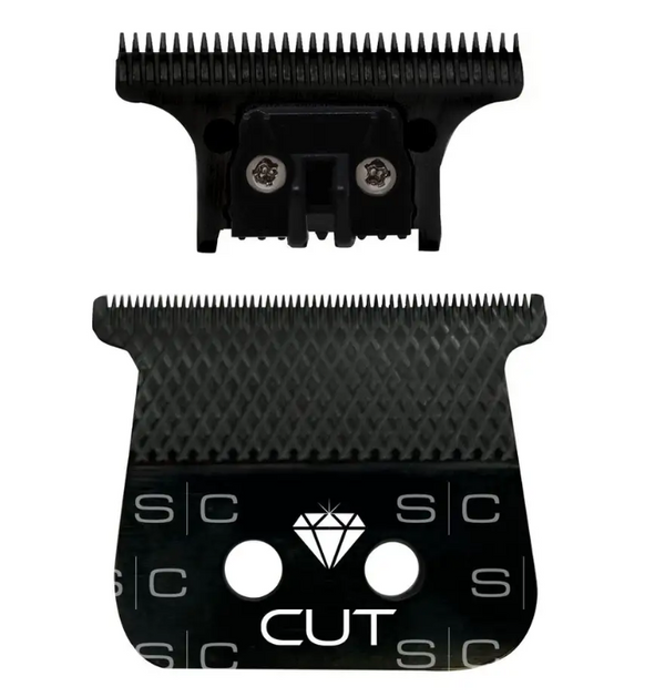 StyleCraft Diamond Cut - Black DLC Trimmer Blade with The One Cutter Blade (SC541B)