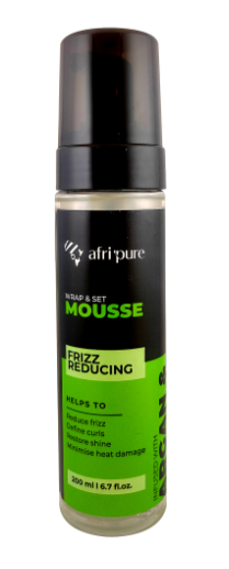 Afri Pure Wrap & Set Mousse w/ Argan & Coconut Oil (200ml/6.8oz)