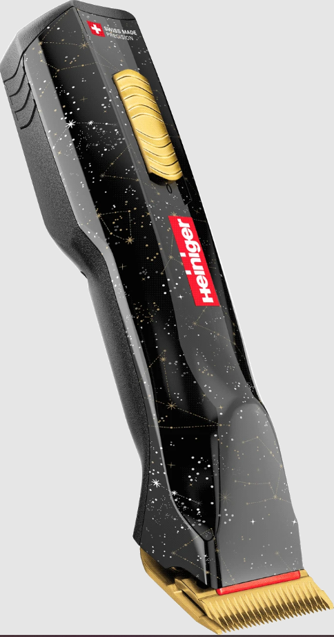 Heiniger Sirius Detachable Blade Cordless Clipper w/ Charging Stand - Gold Edition