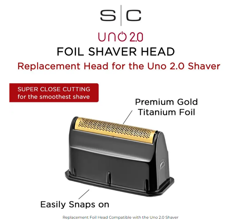 StyleCraft Replacement Foil Head for Uno 2.0 Shaver (SC535B)