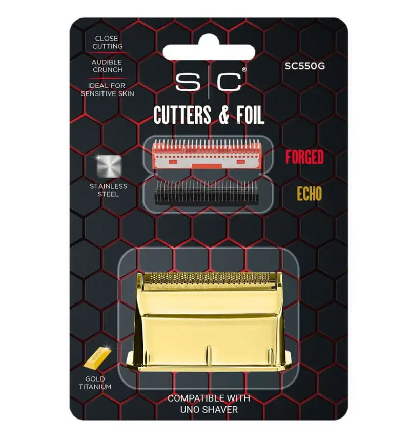 StyleCraft Uno Gold Titanium Foil Head + Crunchy + Forged Cutters (SC550G)